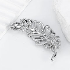 Fashion Rhinestone Glitter Sparking Feather Brooches for Girls Elegant Dainty Sweet Pins Jewelry for Women Ladies Accessories