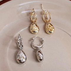 Fashion Simple Minimalistic Trendy Elegant Hoop Earrings for Girls Charms Glamorous Jewelry for Women Ladies Accessories Chic