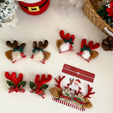 2025 Christmas Deer Classic Hair Clips for Baby Girls Cute Sweet Fashion Alligators for Kids Children Hair Accessories in Stock