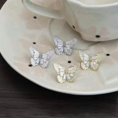Female Rhinestone Butterfly Decorative Small Stud Earring Glitter Sparking Customized Wholesale Jewelry Accessories for Women
