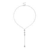 Fashion Simple Minimalistic Rhinestone Glitter Sparkle Necklaces for Girls Sweet Elegant Jewelry for Women Ladies Accessories