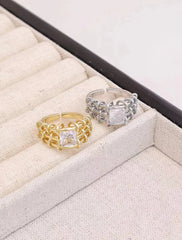 Fashion Luxury Glamorous Dainty Rings for Girls Elegant Simple Minimalistic Jewelry for Women Ladies Accessories Wholesale
