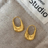 Fashion Simple Minimalistic Classic Hoop Earrings for Girls Elegant Glamorous Charms Jewelry for Women Ladies Accessories Chic