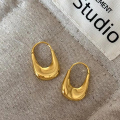 Fashion Simple Minimalistic Classic Hoop Earrings for Girls Elegant Glamorous Charms Jewelry for Women Ladies Accessories Chic