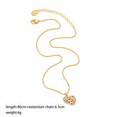 Fashion Cubic Zirconia Glass Pearl Gourd Pendent Necklaces for Girls Simple Jewelry for Women Ladies Wholesale China Factory