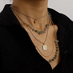 Fashion Layered Wearing Elegant Luxury Glamorous Dainty Necklaces for Girls Sweater Chains Elegant Jewelry for Women Ladies