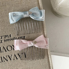Fashion Bowknot Sweet Elegant Simple Hair Clips for Girls Chic Trendy Stylish Comb for Women Ladies Hair Accessories in Stock