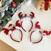 2025 Christmas Chriden Headband Cute Festival Head Band Santa Claus Decorate Wholesales Girls Kids's Christmas Hair Accessories