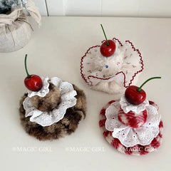 Sweet Cake Fruits Cherry Hair Clips for Girls Birthday Cute Alligators for Women Ladies Hair Accessories in Stock Femme Female
