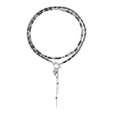 Fashion Beads Simple Minimalistic Heart Shaped Necklaces for Girls Sweet Elegant Jewelry Suits Sets for Women Ladies Accessories