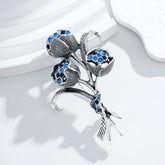 Fashion Fine Flowers Elegant Sweet Floral Brooches for Girls Stylish Trendy Pins Jewelry for Women Ladies Accessories Chic