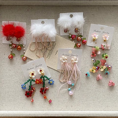 Sweet Fashion Cute Flower Hair Clips for Baby Girls Princess Style Kawaii Alligators for Kids Children Hair Accessories in Stock