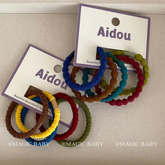 Fashion Solid Color High Elastic Hair Ties for Baby Girls Sweet Cute Scrunchies for Kids Children Hair Accessories in Stock