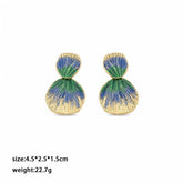 Fashion Copper 18K Gold Plated Trendy Drop Earrings for Girls Bold Jewelry for Women Ladies Wholesale China Manufacturer Bulk