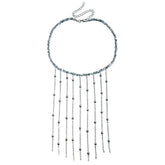 Fashion Simple Chain Tassel Charms Necklaces for Girls Elegant Graceful Dainty Jewelry for Women Ladies Accessories Wholesale