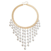 Fashion Luxury Imitation Pearl Elegant Necklaces for Girls Glamorous Dainty Jewelry for Women Ladies Accessories Wholesale