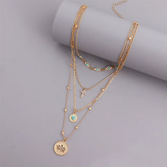 Fashion Trendy Dainty Elegant Necklaces for Girls Glamorous Gold Plated Jewellry for Women Ladies Accessories Chinese Supplier