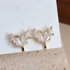 Sweet Elegant Fashion Glitter Animals Cat Peppy Clip on Earrings for Girls Trendy Refined Jewelry for Women Ladies Accessories