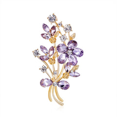 Fashion Glitter Rhinestone Sparking Brooches for Girls Sweet Elegant Pins Jewelry for Women Ladies Accessories Wholesale Chic