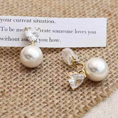 Lady Imitation Pearl New Design Small Clip-On Earring Elegant Glamorous Affordable Lightweight Bulk Jewelry Accessory for Daily