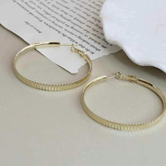 Ladies High Quality Circle Shape Large Hoop Earring Fashion Sparking Glitter Luxurious Dainty Bulk Jewelry Accessories for Daily