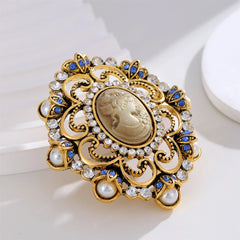 Fashion Trendy Vintage Retro Luxury Brooches Elegant Graceful Classic Fine Jewelry for Women Ladies Accessories Chinese Supplier