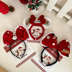 2025 Christmas Santa Claws Classic Hair Bands for Baby Girls Cute Sweet Fashion Head Band for Kids Children Hair Accessories