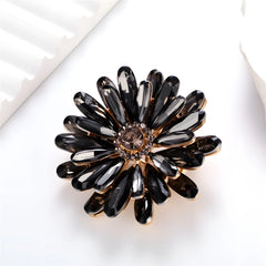 Fashion Flowers Sweet Glitter Rhinestone Sparking Brooches for Girls Elegant Pins Jewelry for Women Ladies Accessories Wholesale