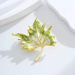 Fashionable Leafs Elegant Sweet Brooches for Girls Trendy Stylish Jewelry Pins for Women Ladies Accessories Chinese Supplier