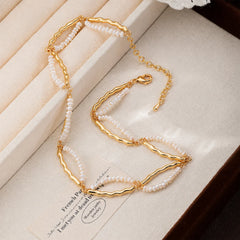 Fashion Freshwater Pearl 18K Gold Plated Elegant Classic Bracelets for Girls Jewelry for Women Ladies Wholesale China Factory