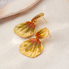 Women New Design 18k Gold-plated S925 Silver Earring Gold Elegant Fashion Trendy Factory Price in Stock Jewelry for Female Daily