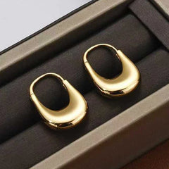 Fashion Simple Minimalistic Classic Hoop Earrings for Girls Elegant Glamorous Charms Jewelry for Women Ladies Accessories Chic
