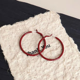 Chic Simple Minimalistic Glamorous Heart Shaped Hoop Earrings for Girls Sweet Trendy Jewelry for Women Ladies Accessories