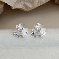 Female Creative Design Flower Circle Shape Fashion Elegant Simple Wholesale Bulk Order Jewelry Accessories for Women Holiday Use