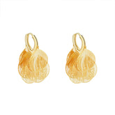 Female Tassel Earrings Women Super Fairy Hollow Metal Petal Earrings Fashionable Design Luxury High-end Elegant Earrings New