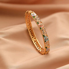Fashion Floral Elegant Stylish Dainty Bangles for Girls Chic Personalized for Women Ladies Accessories Hot Mujer Bijuterias