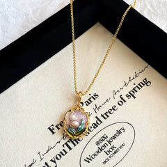 Fashion S925 Silver 18K Gold Plated Jewelry Sets for Girls Freshwater Pearl Earrings Necklaces for Women Ladies Wholesale Bulk
