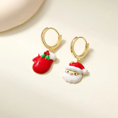 2025 Christmas Luxury Santa Claws Sweet for Girls Glitter Rhinestone Jewelry for Women Ladies Accessories Chinese Suppliers