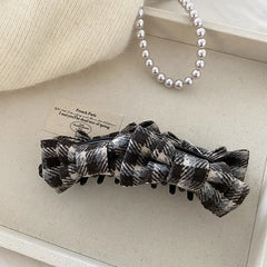 Women Banana Hair Clip Tattoo Bowknot Elegant Design Hair Claw Clip Maurade Sweet for Girls Winter Casual Wholesale Accessory