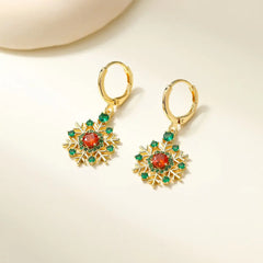 Fashion Flower Imitation Pearl Luxury Drop Earrings for Girls Elegant Graceful Trendy Jewelry for Women Ladies Accessories Chic