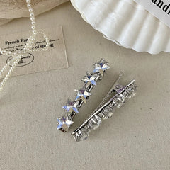 Fashion Star Glitter Simple Luxury Hair Clips for Girls Elegant Sweet Bobby Pins for Women Ladies Hair Accessories in Stock