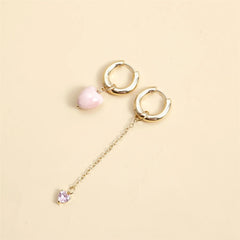 Fashion Sweet Heart Irregular Drop Earrings for Girls Elegant Trendy Jewellry for Women Ladies Accessories Chinese Supplier