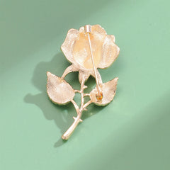 Fashion Flowers Floral Rose Elegant Brooches for Girls Sweet Trendy Cute Pins Jewelry for Women Ladies Accessories Wholesale