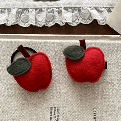 Fashion Cute Apple Kawaii Hair Clips for Baby Girls Stylish Alligators for Kids Children Scrunchies Hair Accessories in Stock