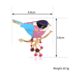 Fashion Birds Animals Sweet Trendy Brooches for Girls Stylish Cute Pins Jewelry for Women Ladies Accessories Chinese Supplier