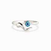 Ins Minimalist Evil's Eye Ring for Women Tiny Zircon and Geometric Opening Finger Rings Simple Fashionable Style Jewelry Bulk