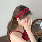 Sweet Fashion Simple Red Head Band for Girls Trendy Cute Stylish Red Hair Band for Women Ladies Hair Accessories in Stock