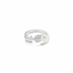 Female White K 18k Gold-plated Freshwater Pearl Rings Fashion Simple Charms Mixed Order Accepted in Stock Jewelry for Women