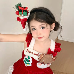 2025 Christmas Gift Bowknot Bear Ice Cream Hair Band for Baby Girls Cute Sweet Fashion Head Band for Kids Child Hair Accessories
