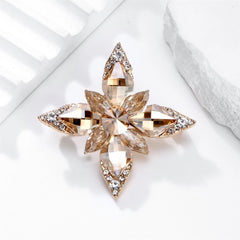 Fashion Glitter Rhinestone Sparking Brooches for Girls Luxury Simple Elegant Pins Jewelry for Women Ladies Accessories Hot Sale